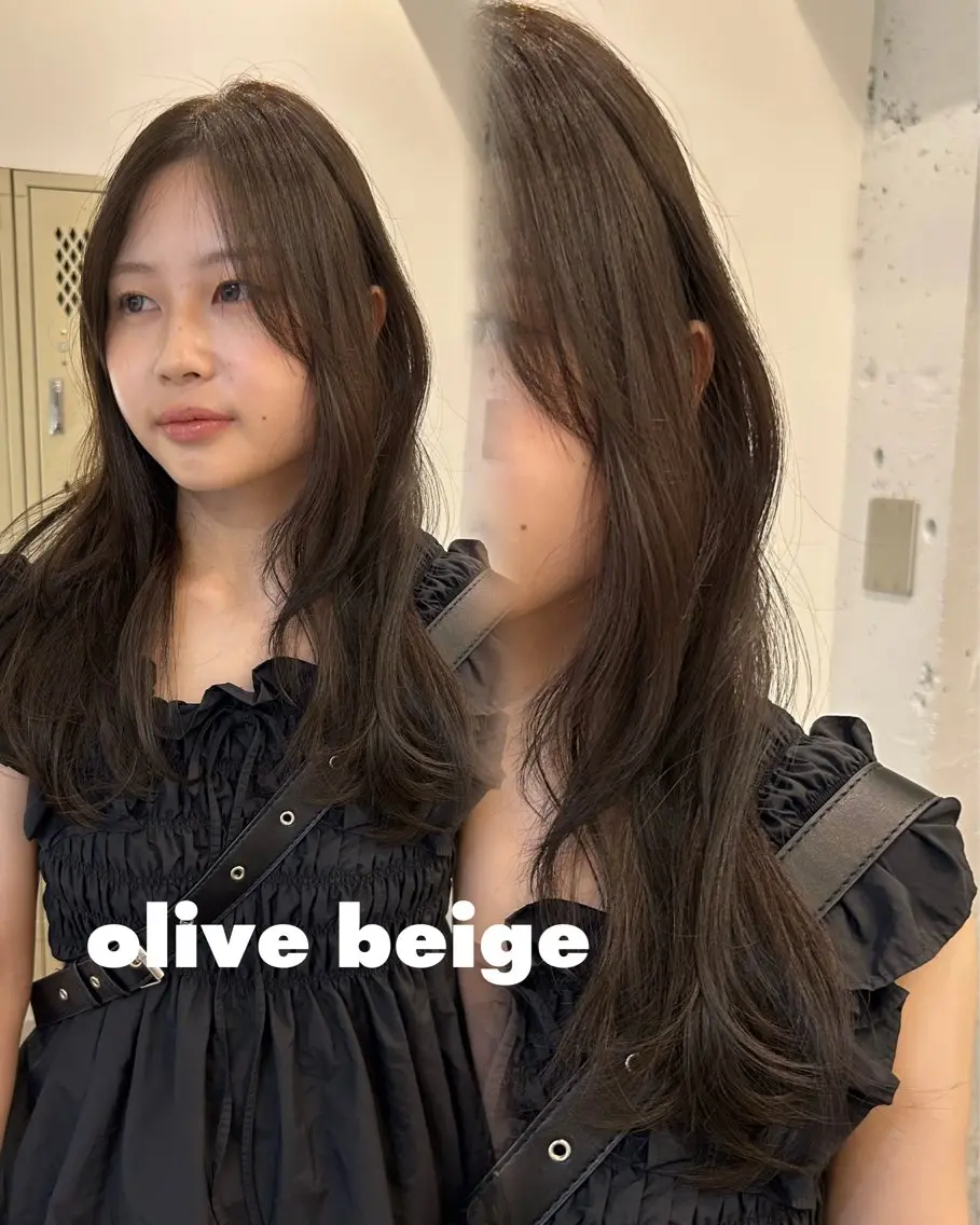 ロング カラー オレンジ カット ヘアカラー トリートメント rina /レイヤー /ヘルシーヘアのヘアスタイル