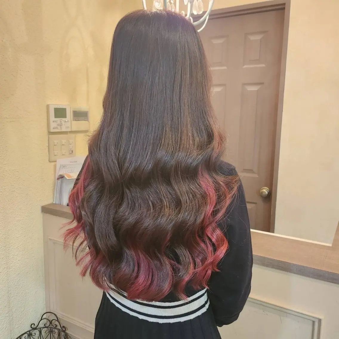ロング ヘアアレンジ シールエクステ エクステ カット エクステ MagicMush ✴︎シールエクステのヘアスタイル