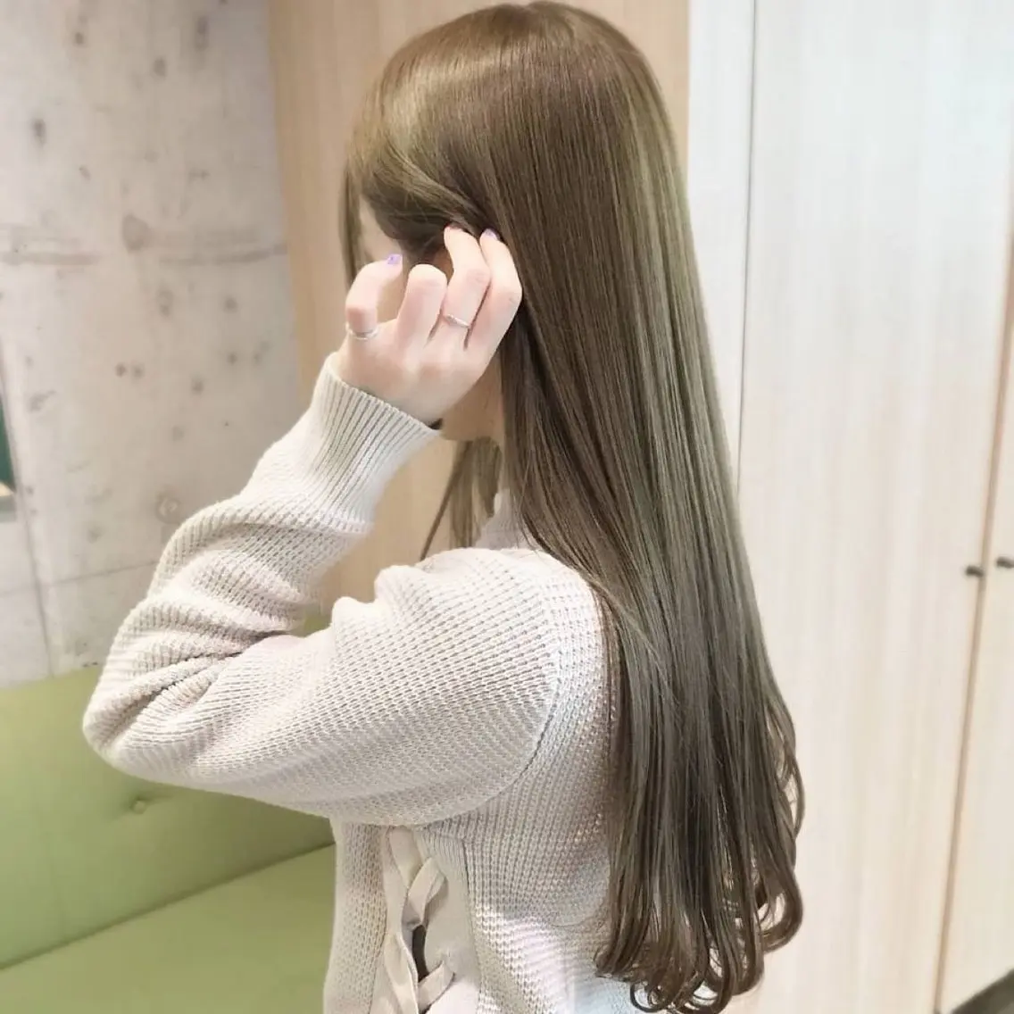 ロング City/louwe 韓国レイヤーカットのヘアスタイル