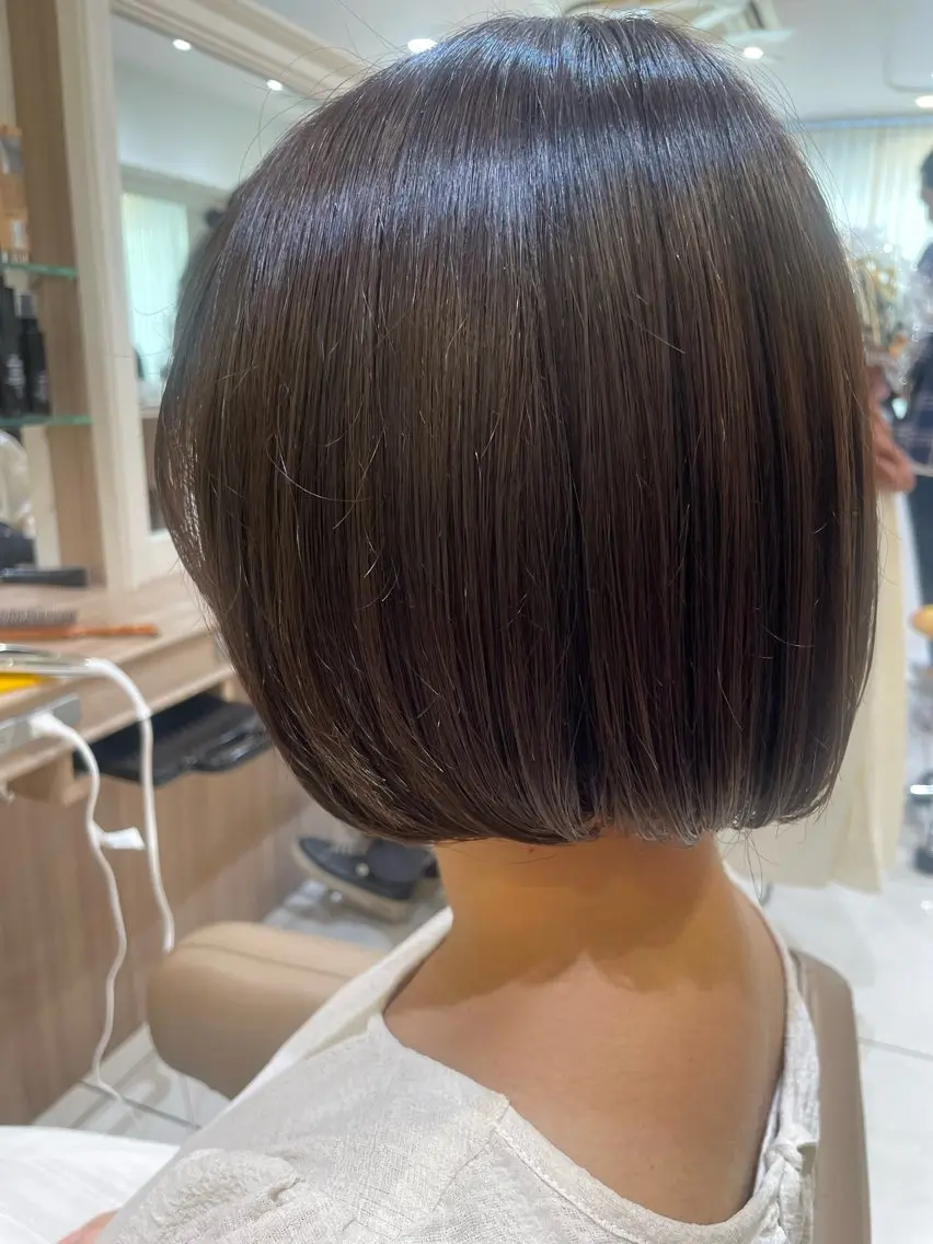 ショート カラー カット 韓国ヘアメイク🎀/ 縮毛矯正✨山本媛香のヘアスタイル