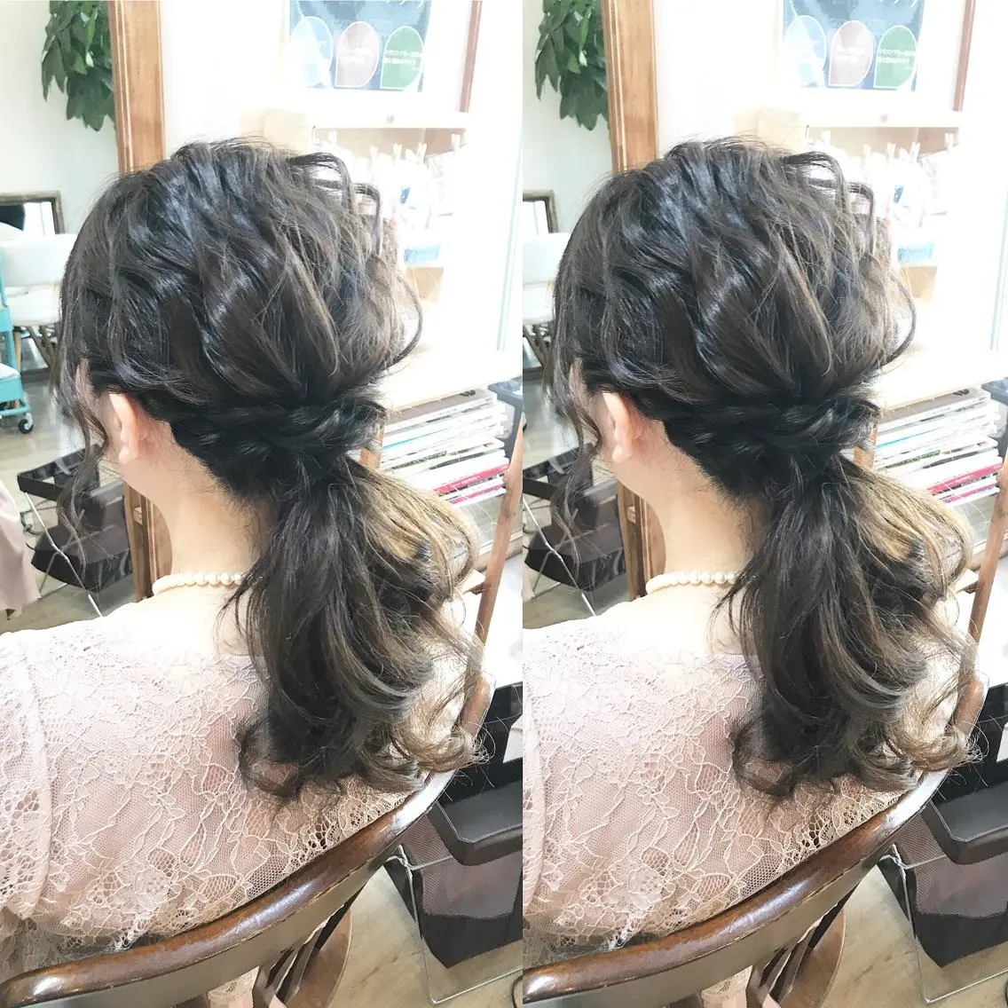セミロング ヘアアレンジ 早朝✨ヘアセット 着付け/清水玲歌のヘアスタイル