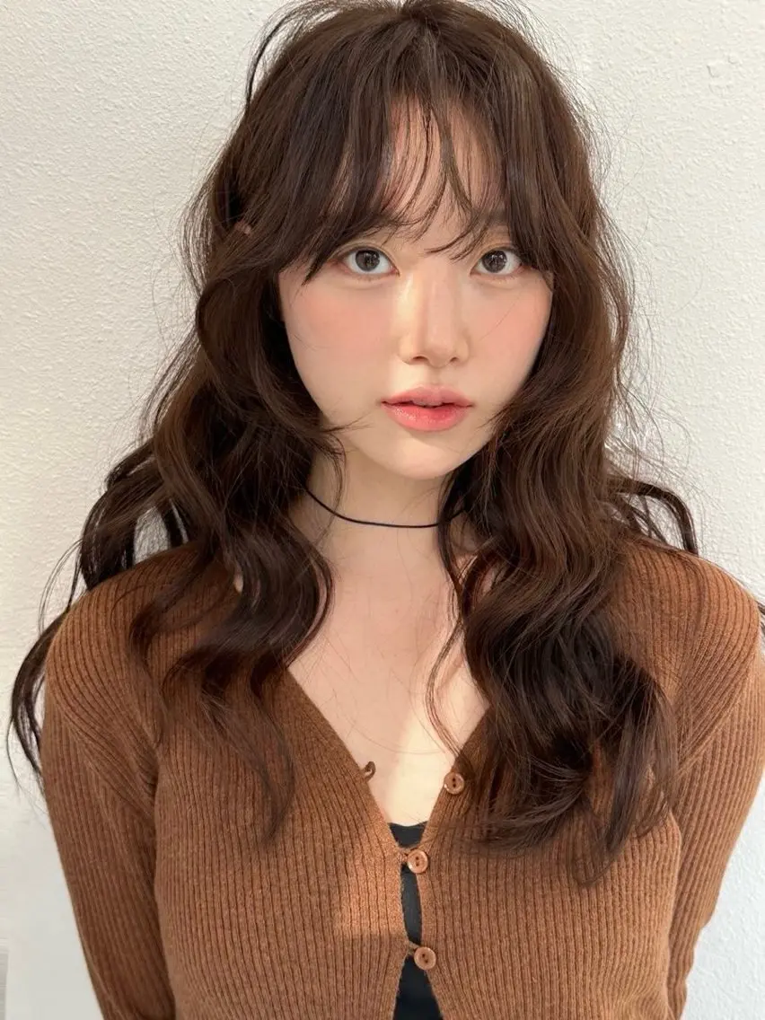ロング カラー パーマ ヘアアレンジ 伸ばしかけ デジタルパーマ ストレートパーマ コテ巻き風パーマ 縮毛矯正が得意のヘアスタイル