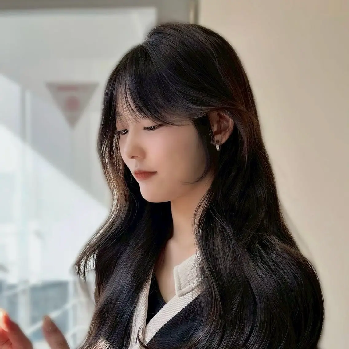 ロング 就活ヘア 髪質改善 韓国風ヘア ロング ☘️Merak 🐈⬛Harunaのヘアスタイル