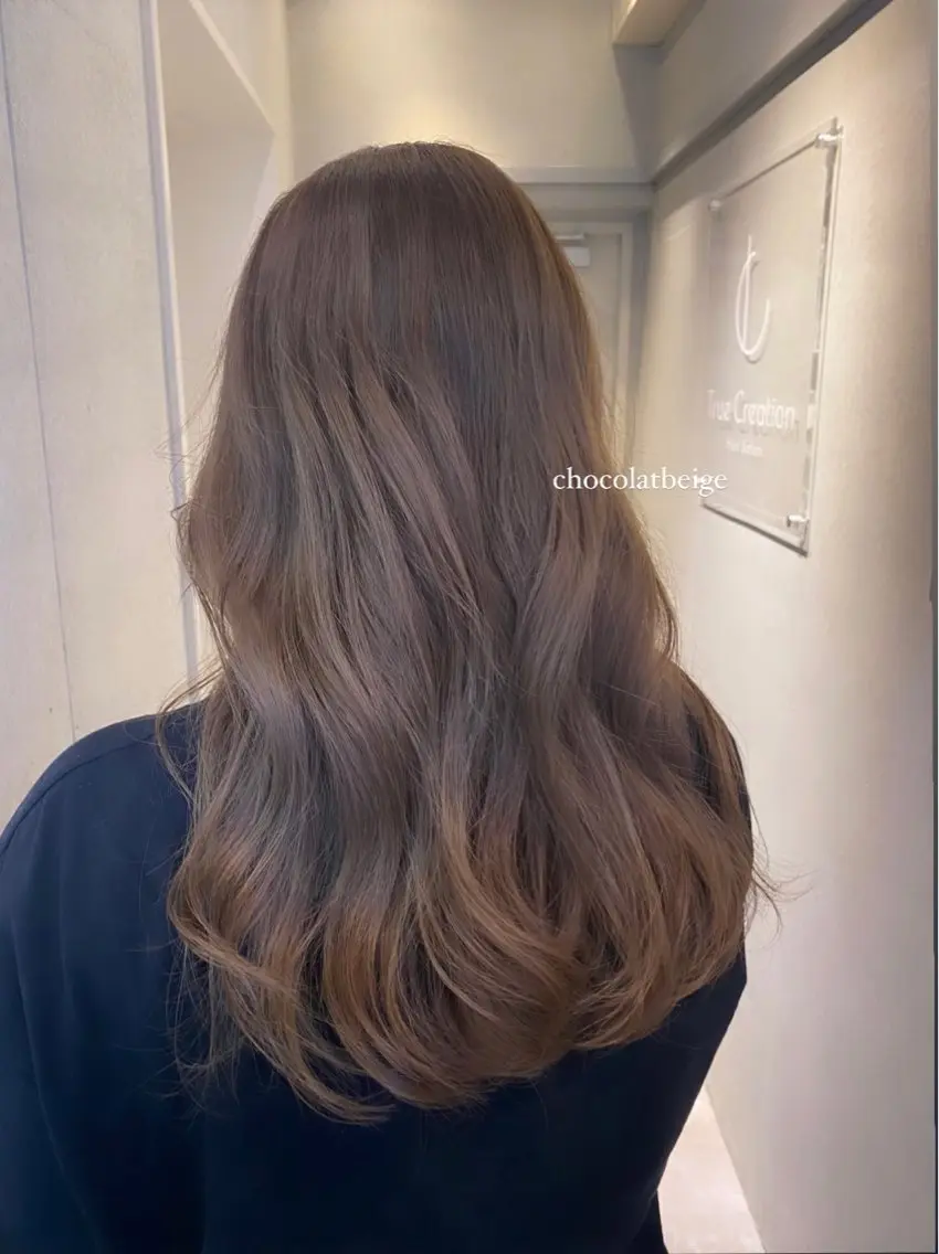 ロング カラー パーマ ヘアアレンジ ヘアカラー 最新艶髪トレンド¦ ヘア¦miyu🐒♡のヘアスタイル