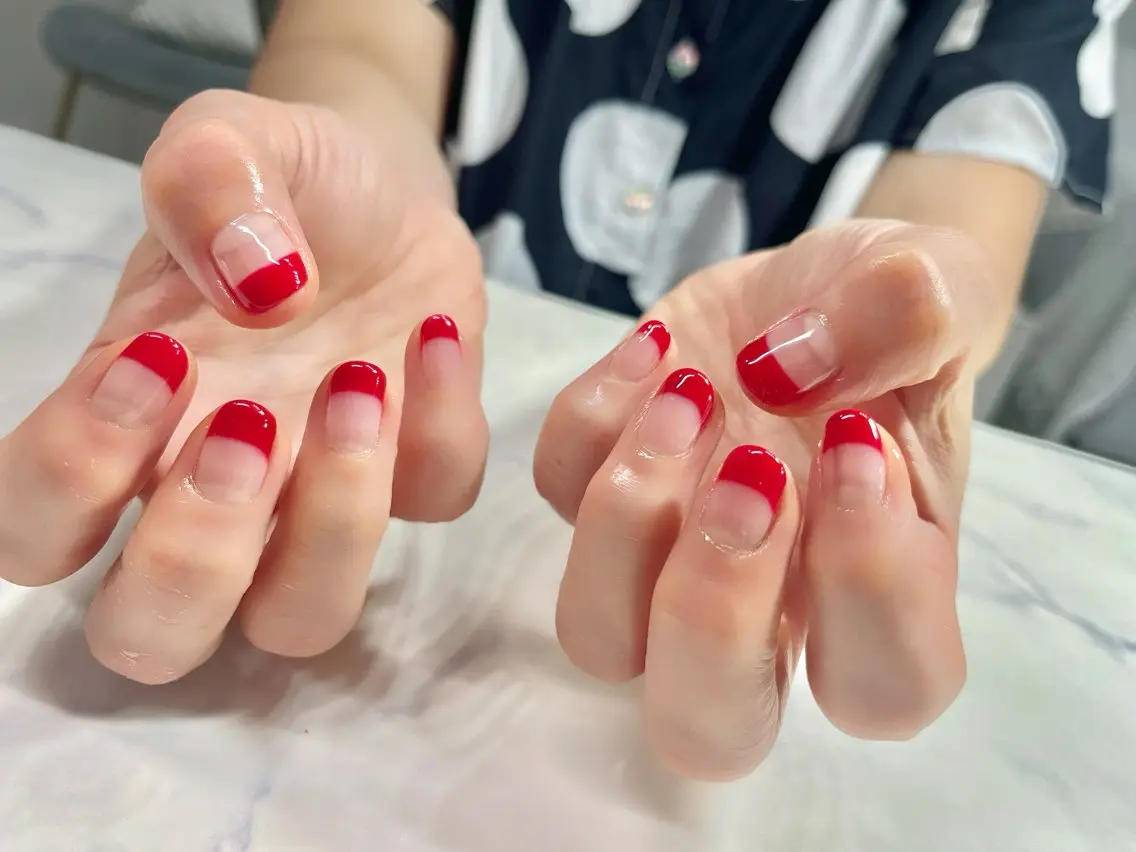 ネイル フレンチネイル 持ち込み Riry.S°＊ knailのネイルデザイン