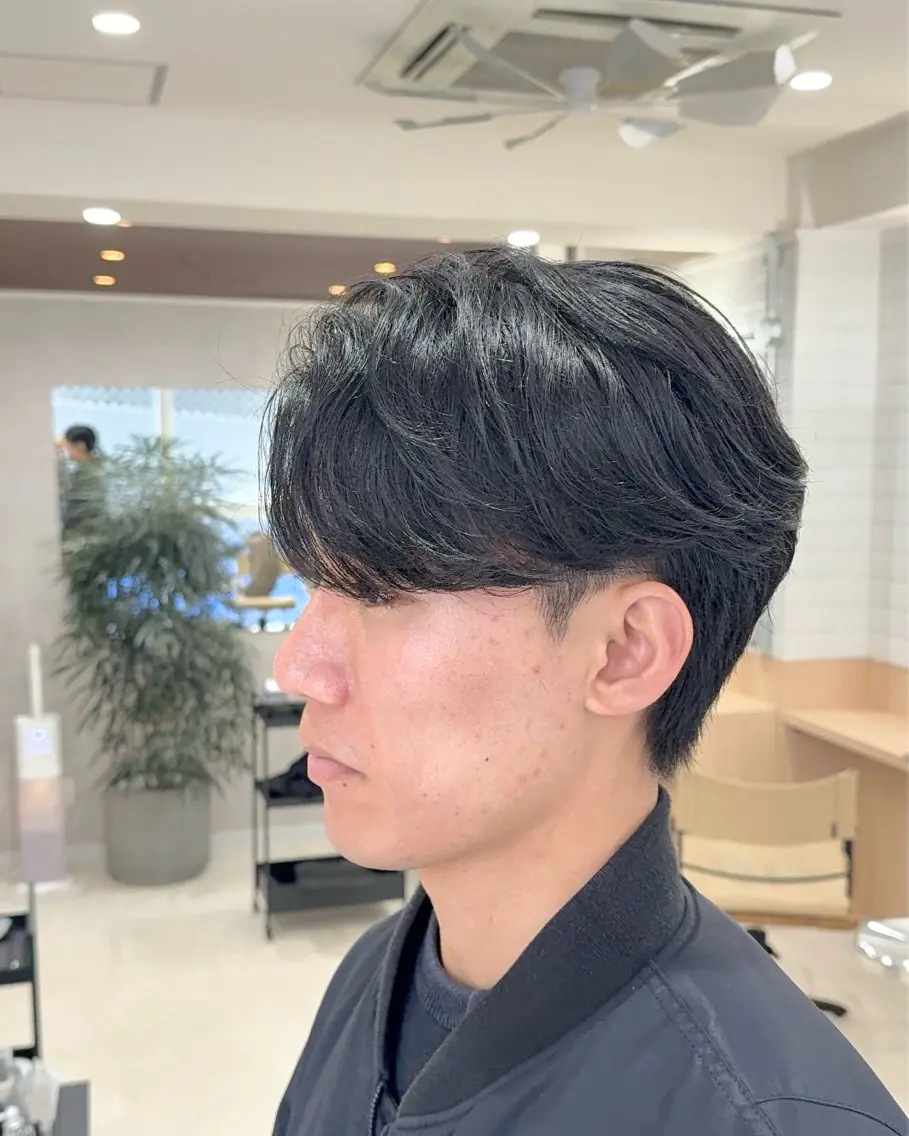 ショート パーマ メンズ カット パーマ トリートメント 【東北メンズヘア1 位受賞🥇】本間祐太のヘアスタイル