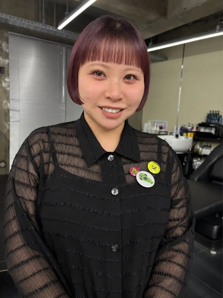 ショート カラー カット ヘアカラー トリートメント ショート/ボブ/ パーマ/TOMOMIのヘアスタイル