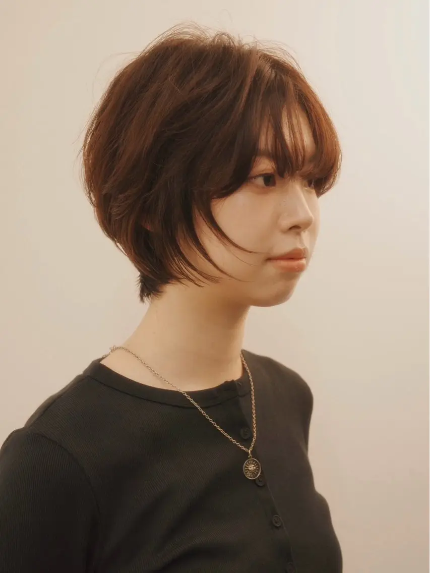 ショート 透明感艶カラー/ リュウジンキョウカのヘアスタイル