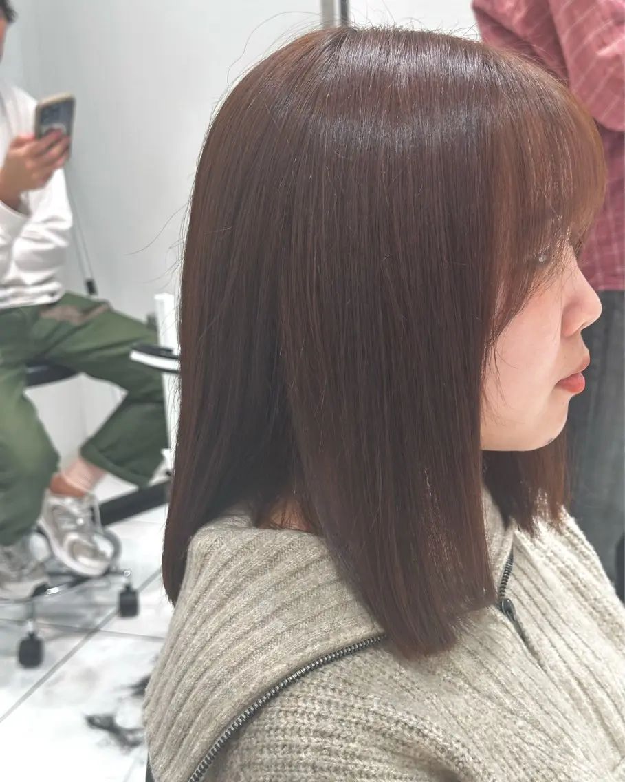 ミディアム 似合わせひなた🐥 elima調布のヘアスタイル