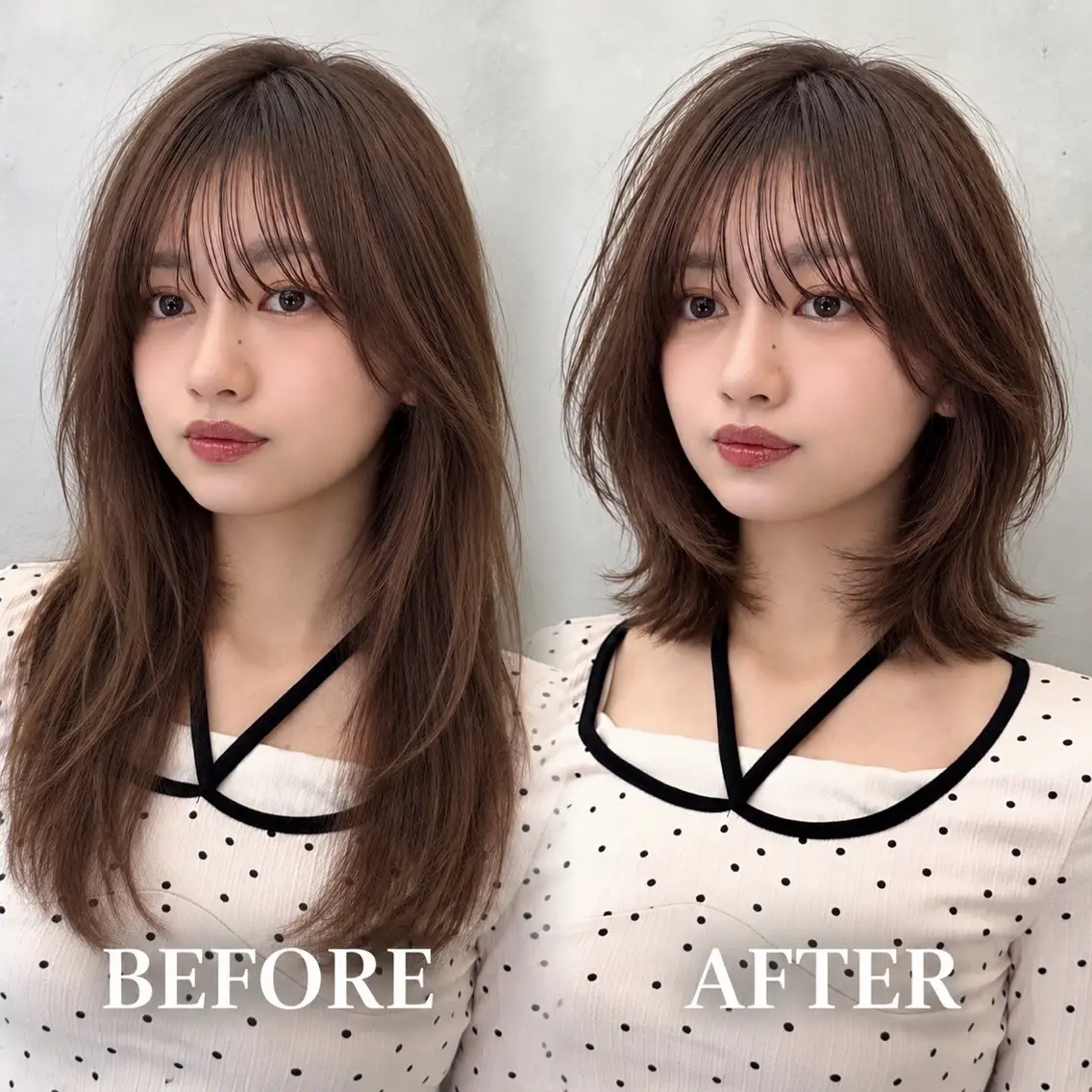 ミディアム カラー カット ヘアカラー トリートメント 🩷小川大輔🩷 店長/ボブ/インナーのヘアスタイル