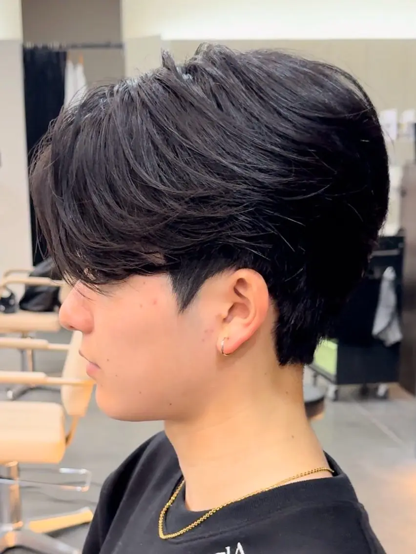 パーマ メンズ 玉置 晴太郎のヘアスタイル