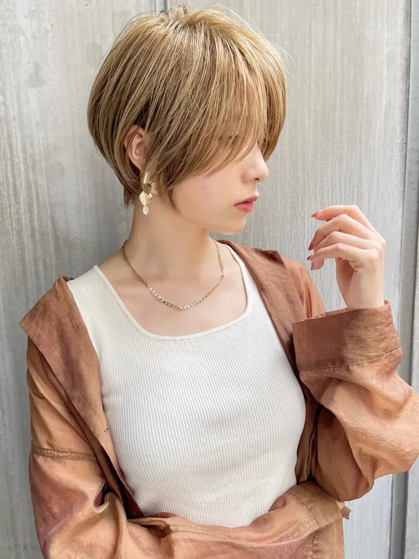 ショート ショートボブ 丸みショート ボブ 似合わせカット ショートヘア 銀座/大人ショート /絶壁解消/若狭真央のヘアスタイル