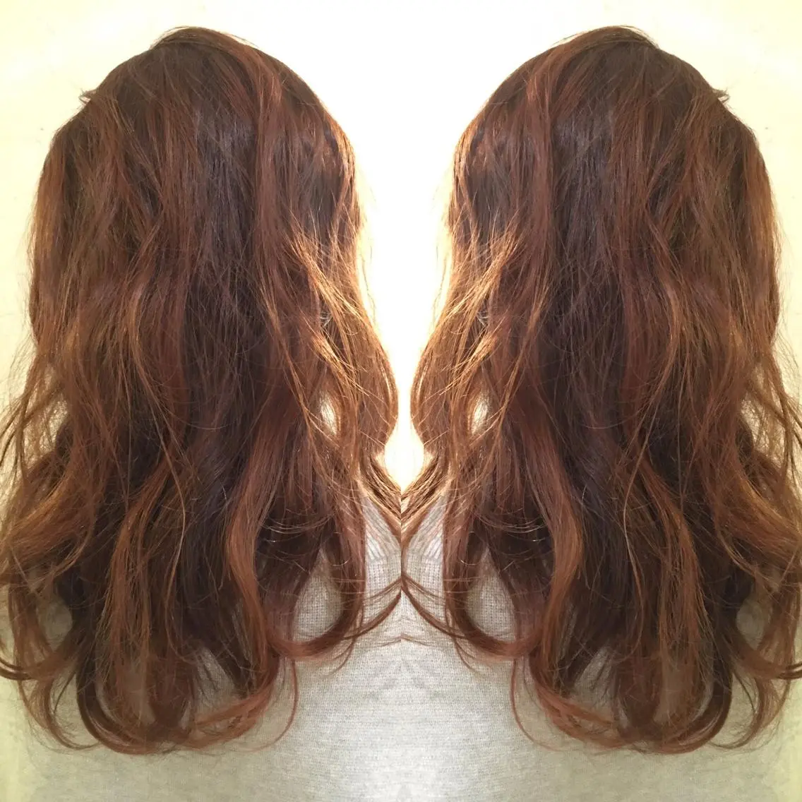 セミロング ロング LoRE hair 四条河原町 西尾友里のヘアスタイル