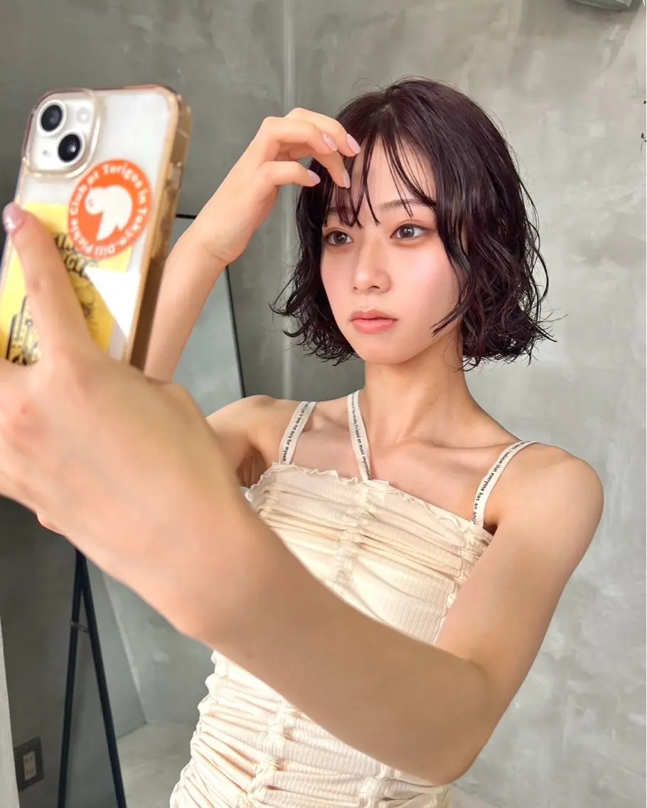 ミディアム パーマ ミディアムパーマ ボブ 似合わせカット カット パーマ トリートメント tetohair 森田浩平のヘアスタイル
