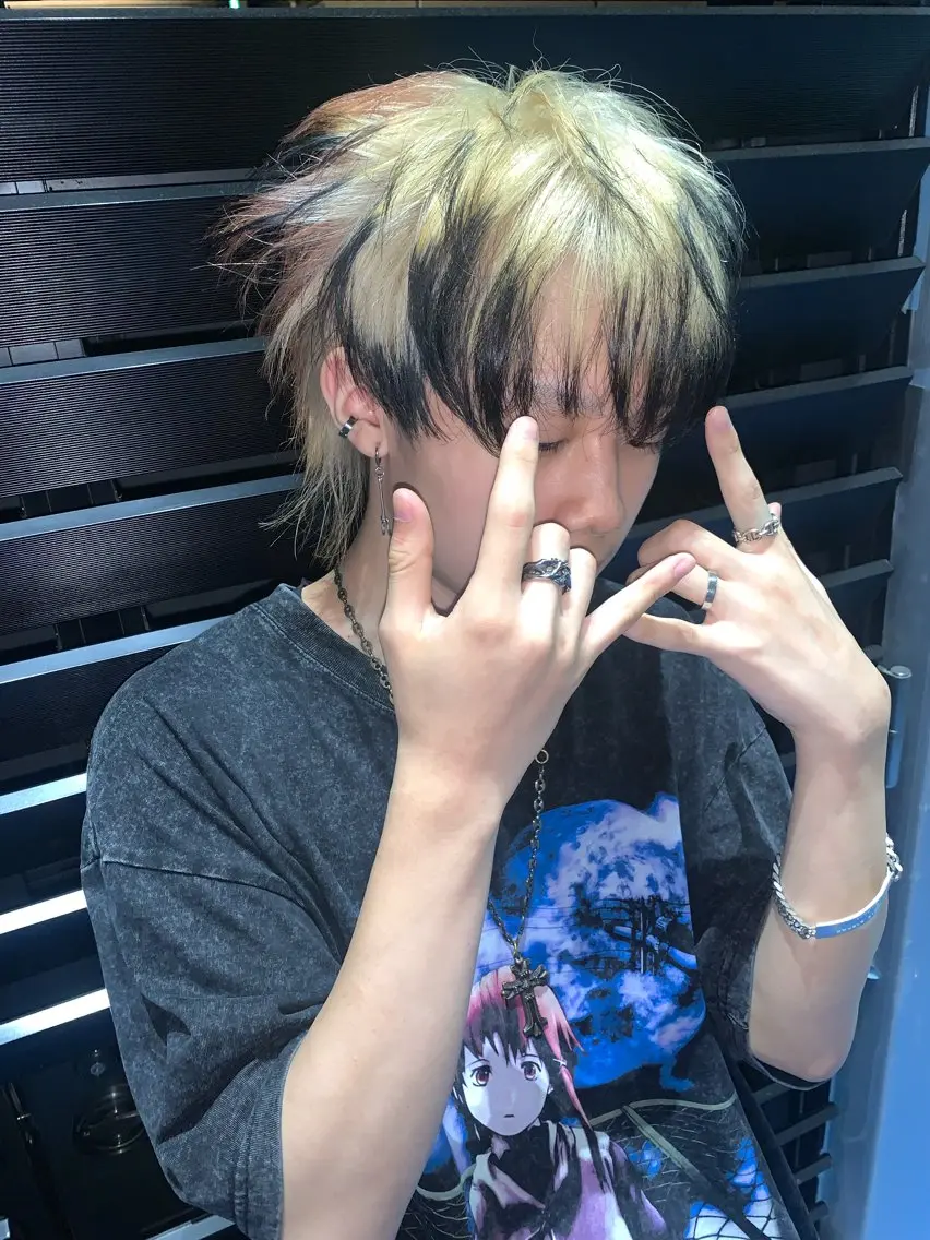 ショート カラー メンズ カット ヘアカラー シャギー/y2k shunのヘアスタイル