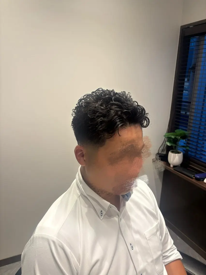 パーマ メンズ ビジネス メンズパーマ カット パーマ BARBAR/メンズ /フェード/煌💈のヘアスタイル