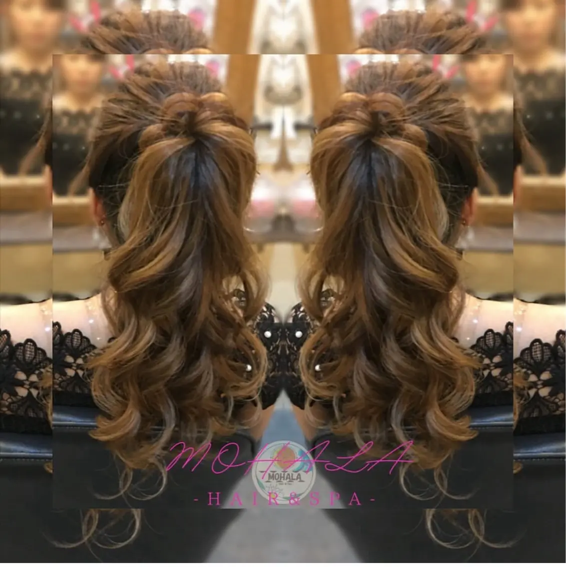 ミディアム ヘアアレンジ ポニーテール Yamauchi natsumiのヘアスタイル