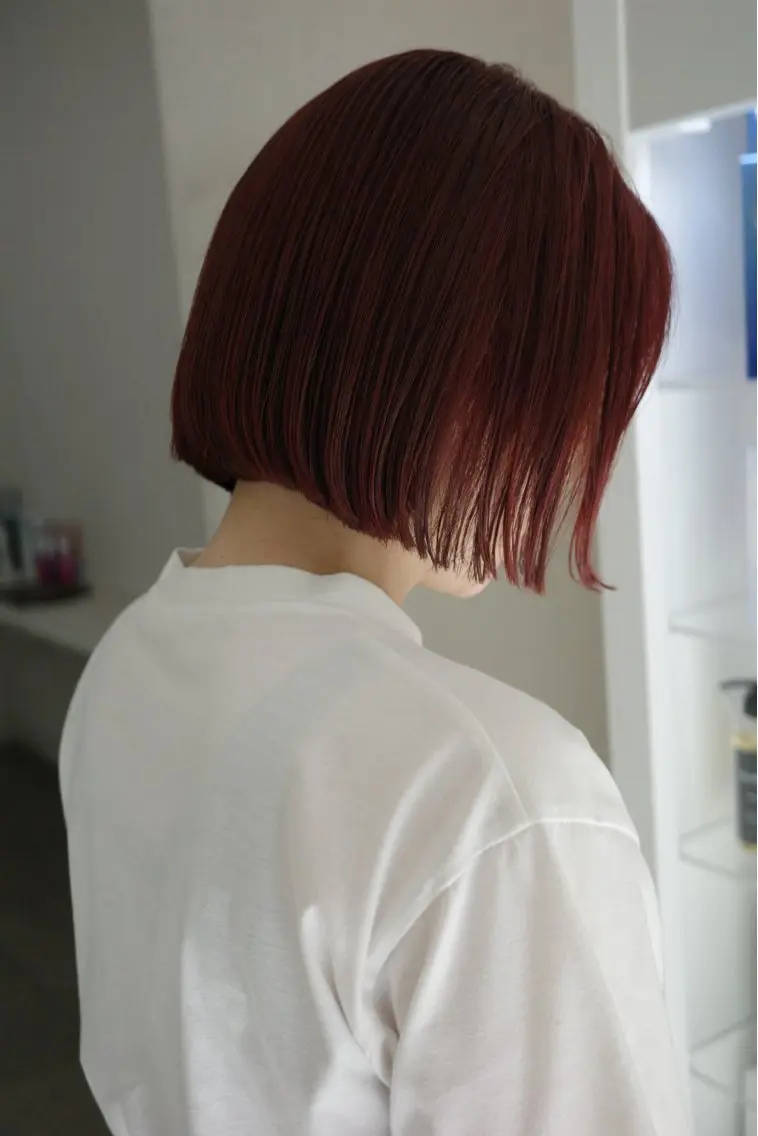 ミディアム カラー カット ヘアカラー よしだ まゆこのヘアスタイル