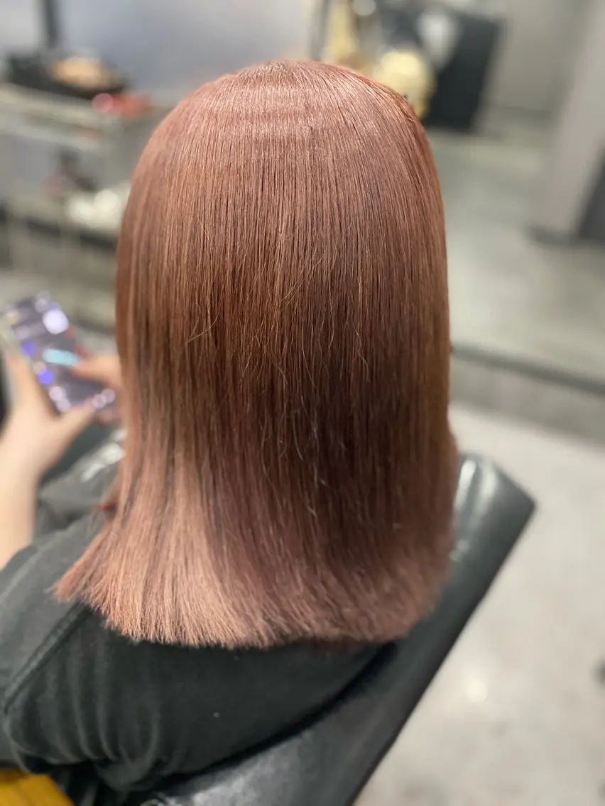 ミディアム カラー ヘアカラー トリートメント せ なのヘアスタイル