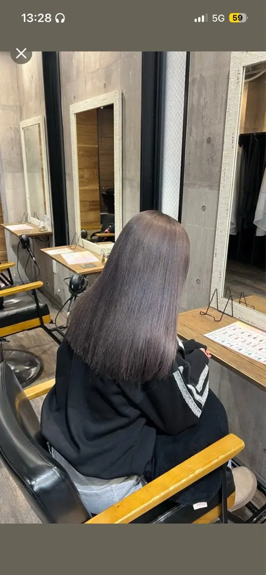 ロング カラー ヘアカラー トリートメント Rimi 🩶ྀི HUG横浜のヘアスタイル