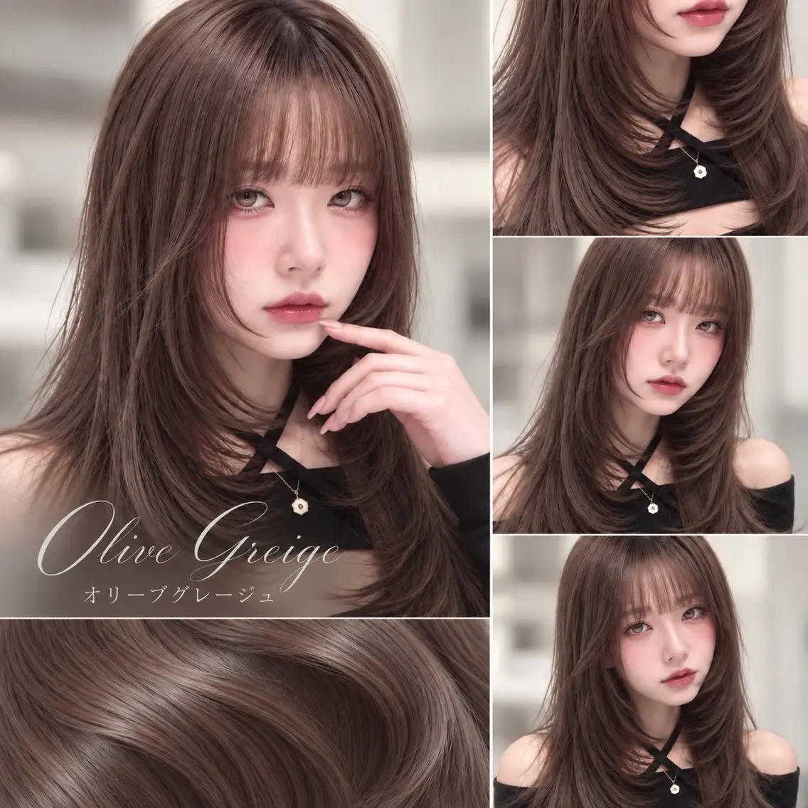 ミディアム カット ヘアカラー トリートメント ✨ミディアム レイヤーハルキのヘアスタイル