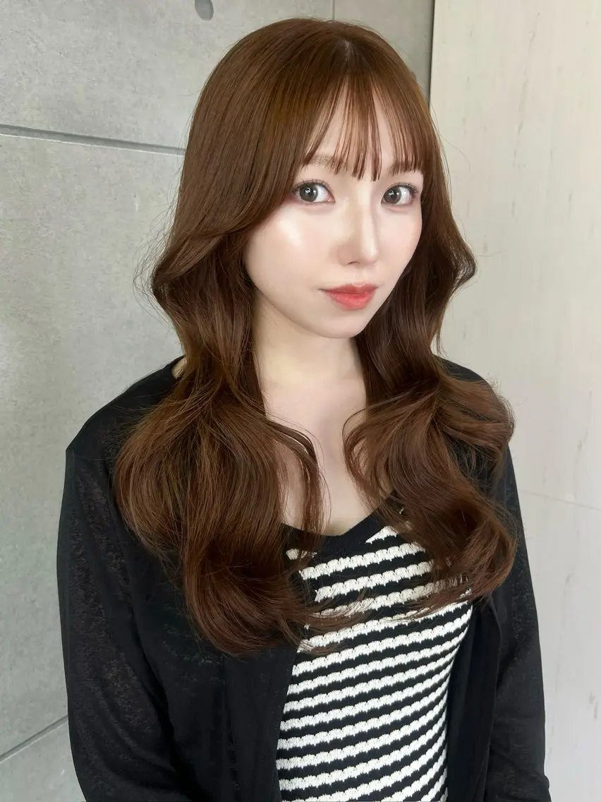 ロング カラー カット ヘアカラー トリートメント misato 🤍のヘアスタイル