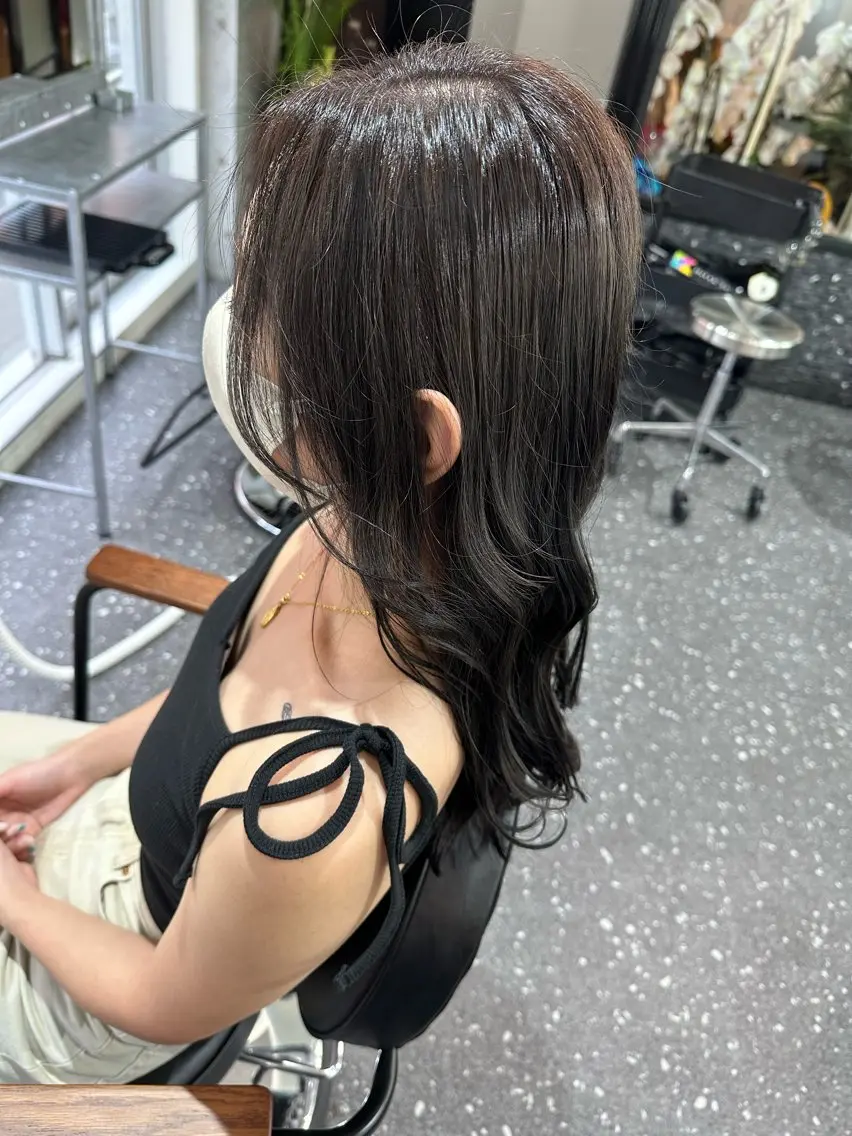 ロング カラー ヘアカラー トリートメント 髪質改善⭐️縮毛矯正 中野⭐️Rinaのヘアスタイル