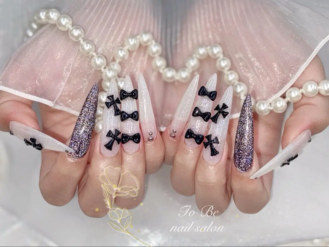 ロング ハンドネイル Nail Salon To Be珈月のネイルデザイン