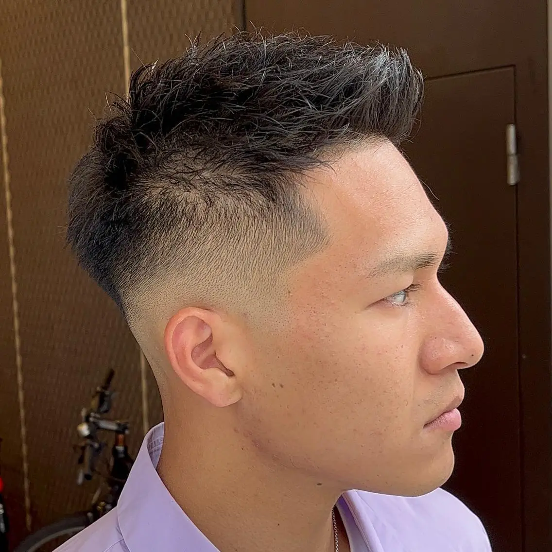 ショート メンズ フェードカット メンズパーマ スキンフェード カット 立川/メンズパーマ 厚進太郎のヘアスタイル