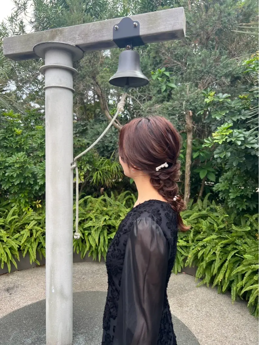ヘアアレンジ 結婚式・ブライダル 三富 千秋のヘアスタイル