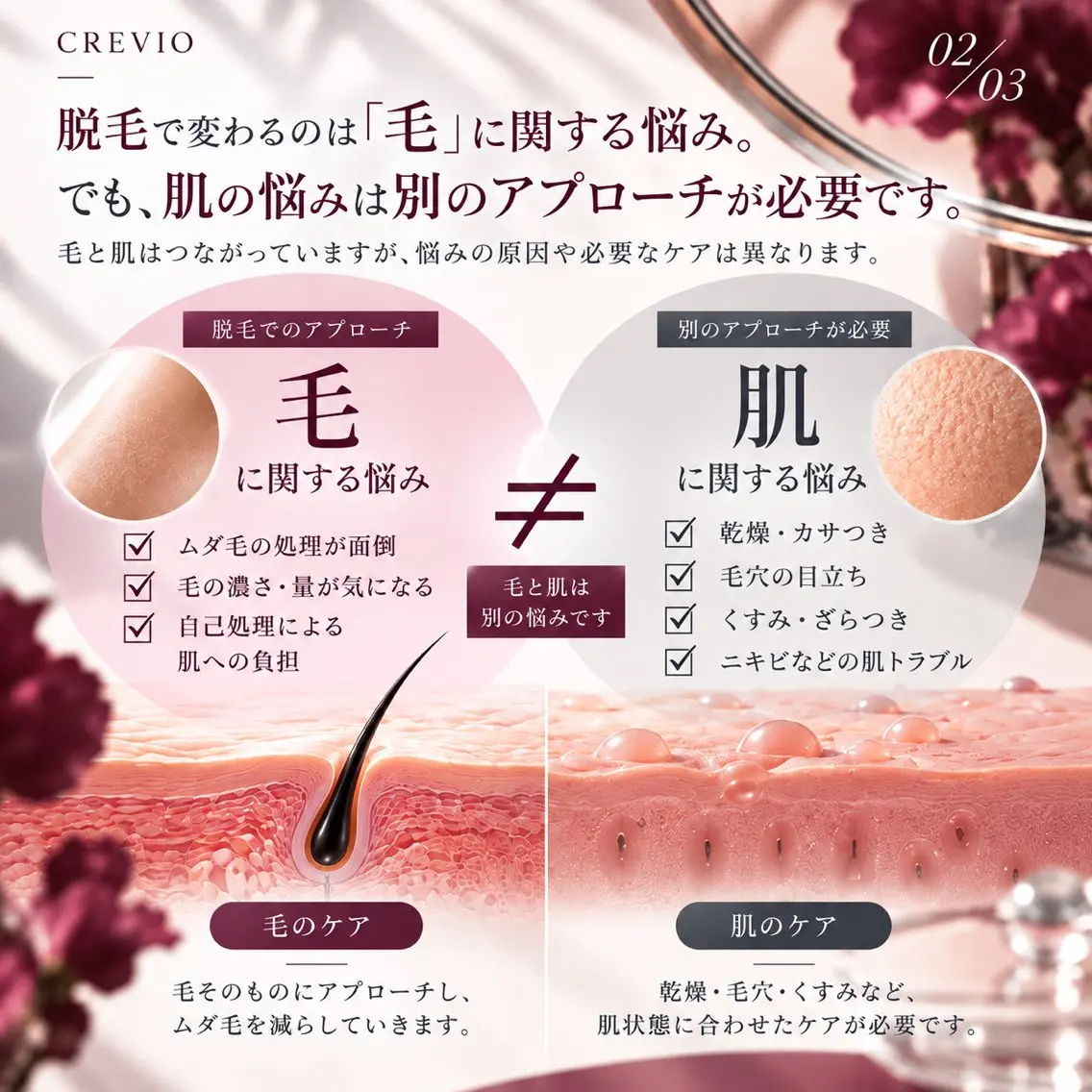 脱毛サロン CREVIOのエステ・リラクイメージ