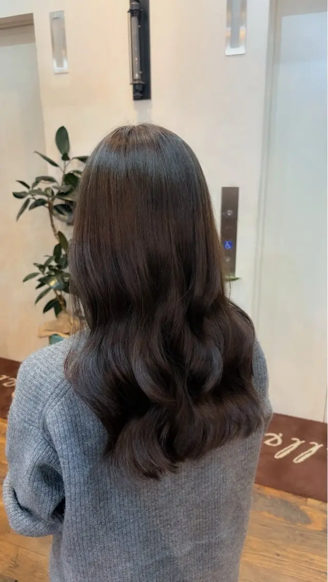 ロング ヘアカラー トリートメント miko🧚‍♀️/ 艶カラー/銀座のヘアスタイル
