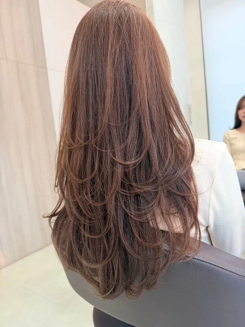 ロング カット ヘアカラー wil西宮レイヤー 西村徹のヘアスタイル