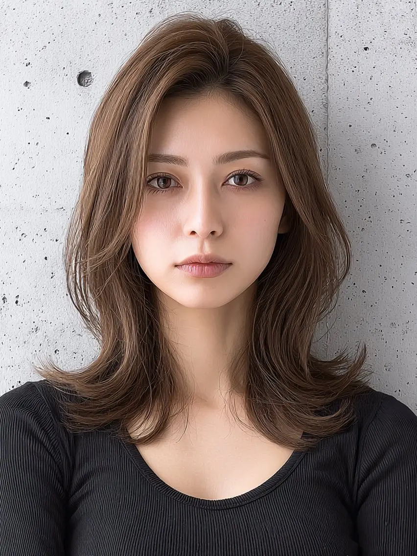 セミロング カラー 銀座《髪質改善》 垢抜け✨布施拓也のヘアスタイル