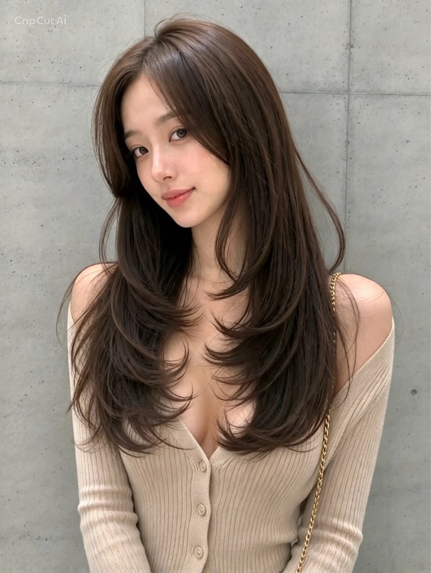 ロング 神戸/karina /レイヤー/顔まわりのヘアスタイル