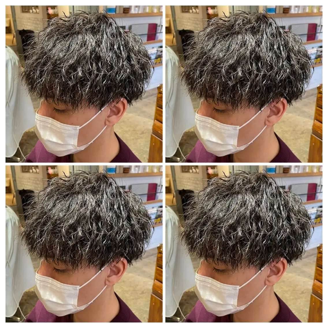ショート パーマ メンズ カット パーマ トリートメント メンズ特化 /パーマ🫧ゆたかのヘアスタイル