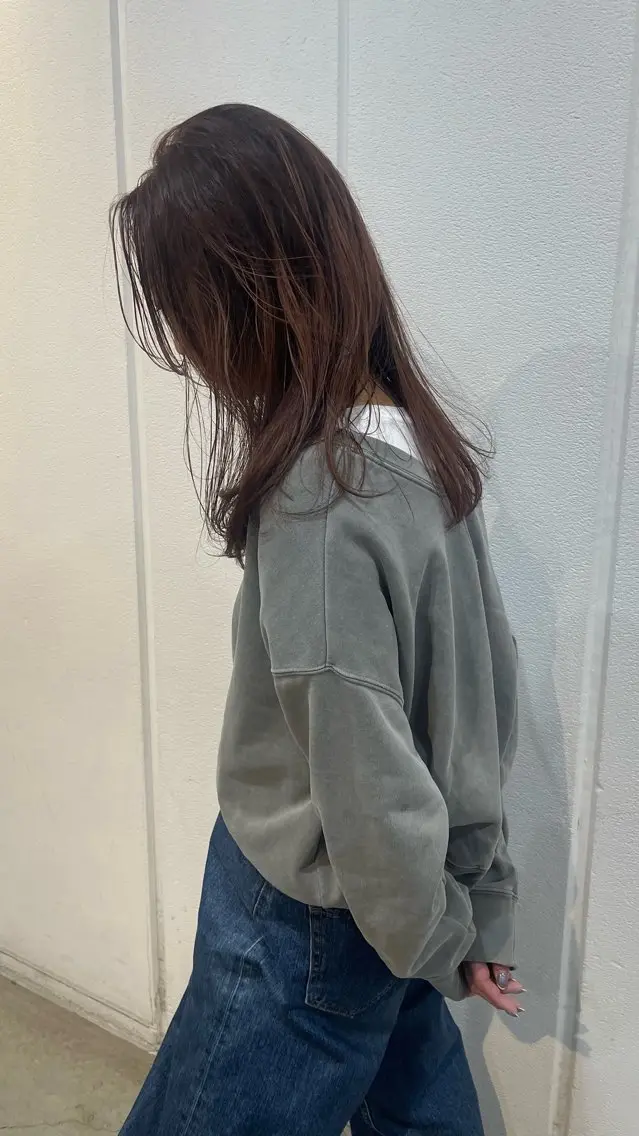 セミロング カラー 顔まわりレイヤー 顔周りカット レイヤーカット カット ヘアカラー トリートメント 葵🫧髪質改善/ つや髪✨梅田のヘアスタイル