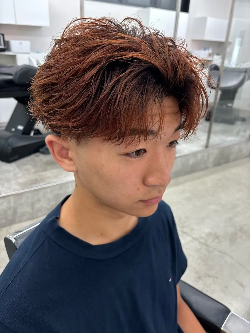 カラー パーマ メンズ カット ヘアカラー パーマ 土岐/メンズ専門 パーマ特化美容師🔥のヘアスタイル