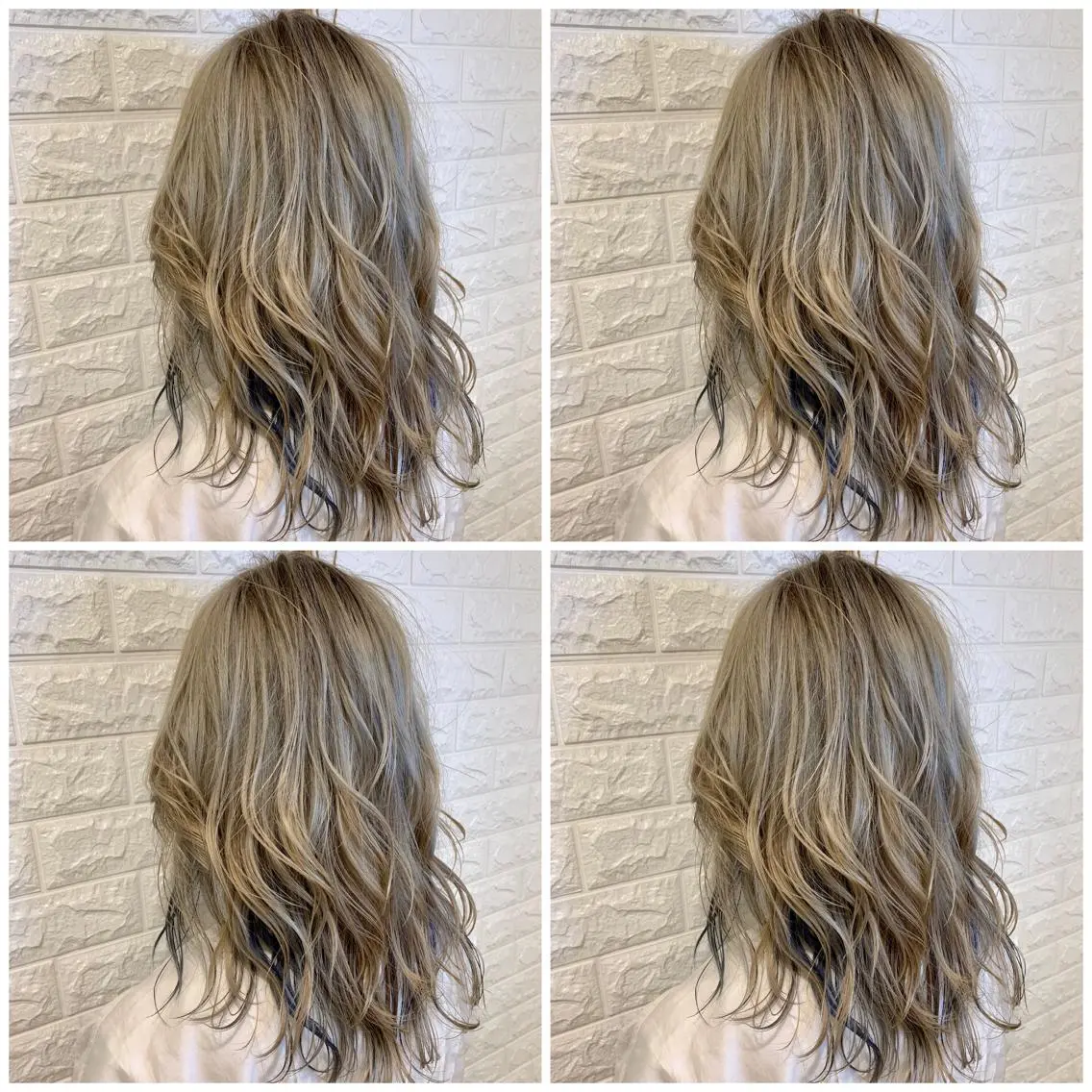 セミロング ヘアカラー トリートメント ハイトーン/ブリーチ 山崎 悠次のヘアスタイル