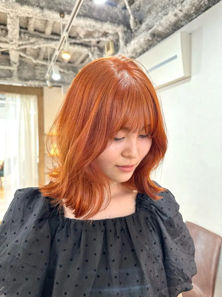 ミディアム カラー カット ヘアカラー TRENCH 相澤 果歩のヘアスタイル