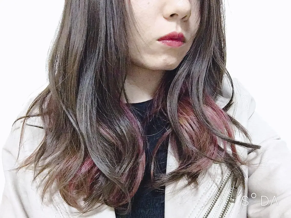 ロング カラー ヘアカラー 髪質改善🩵艶髪 ストレート🩵山口のヘアスタイル
