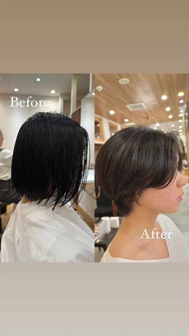 ショート ショートボブ ハンサムショート ボブ ショートヘア カットモデル/ 大森弘貴のヘアスタイル