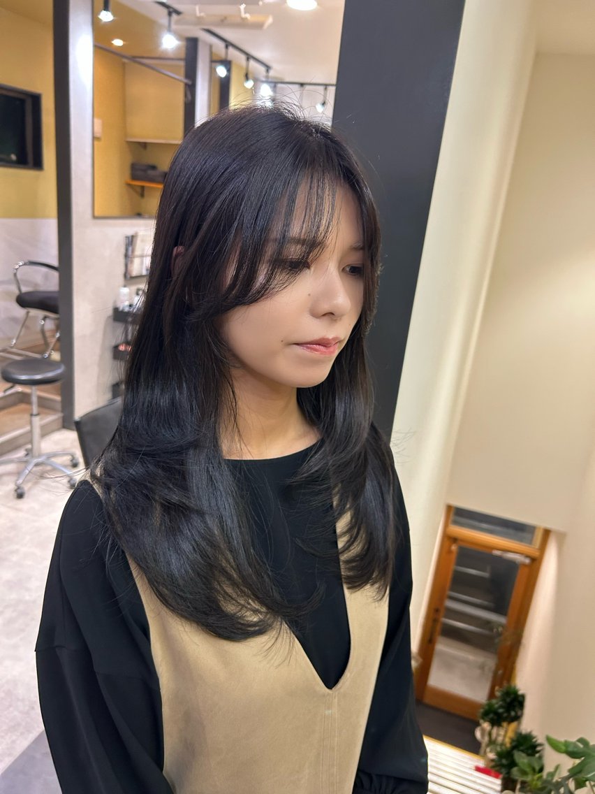 ロング カラー ディープラベンダー ラベンダーカラー カット ヘアカラー トリートメント hub hair ナチュラル/透明感のヘアスタイル