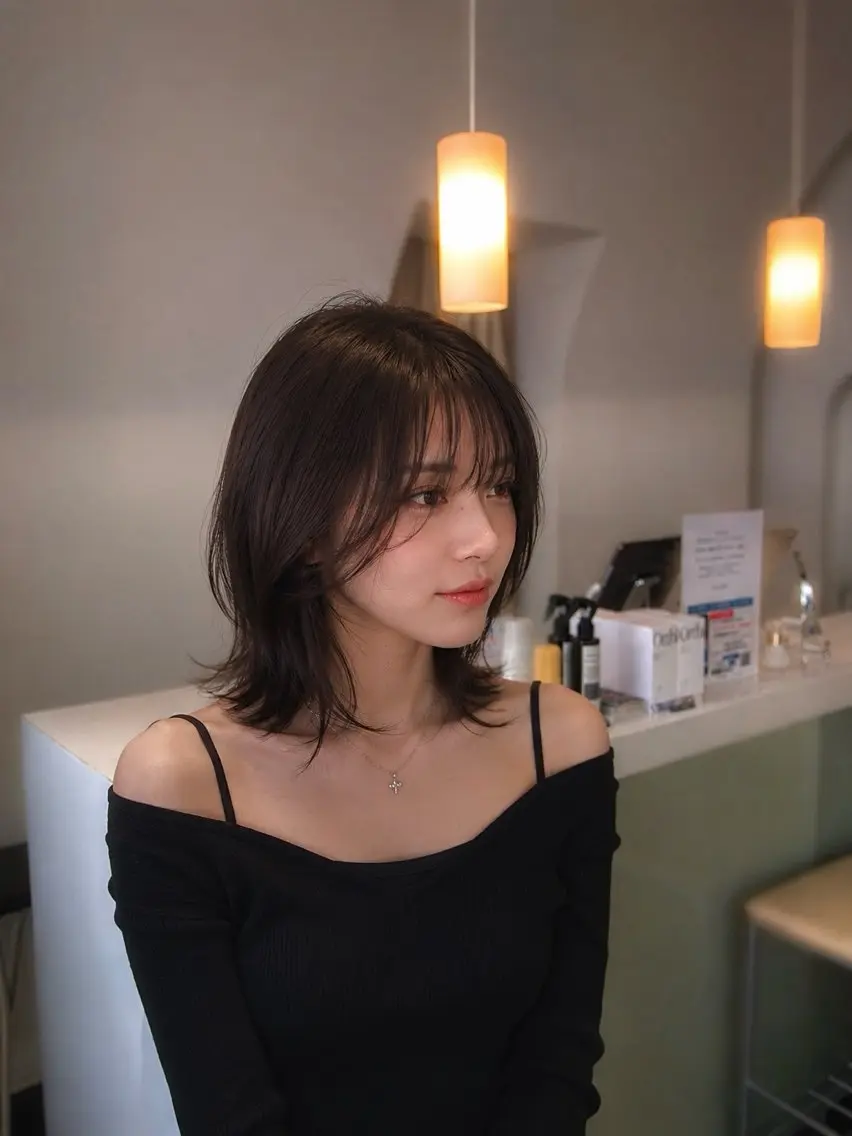 ミディアム 清水 柊人のヘアスタイル