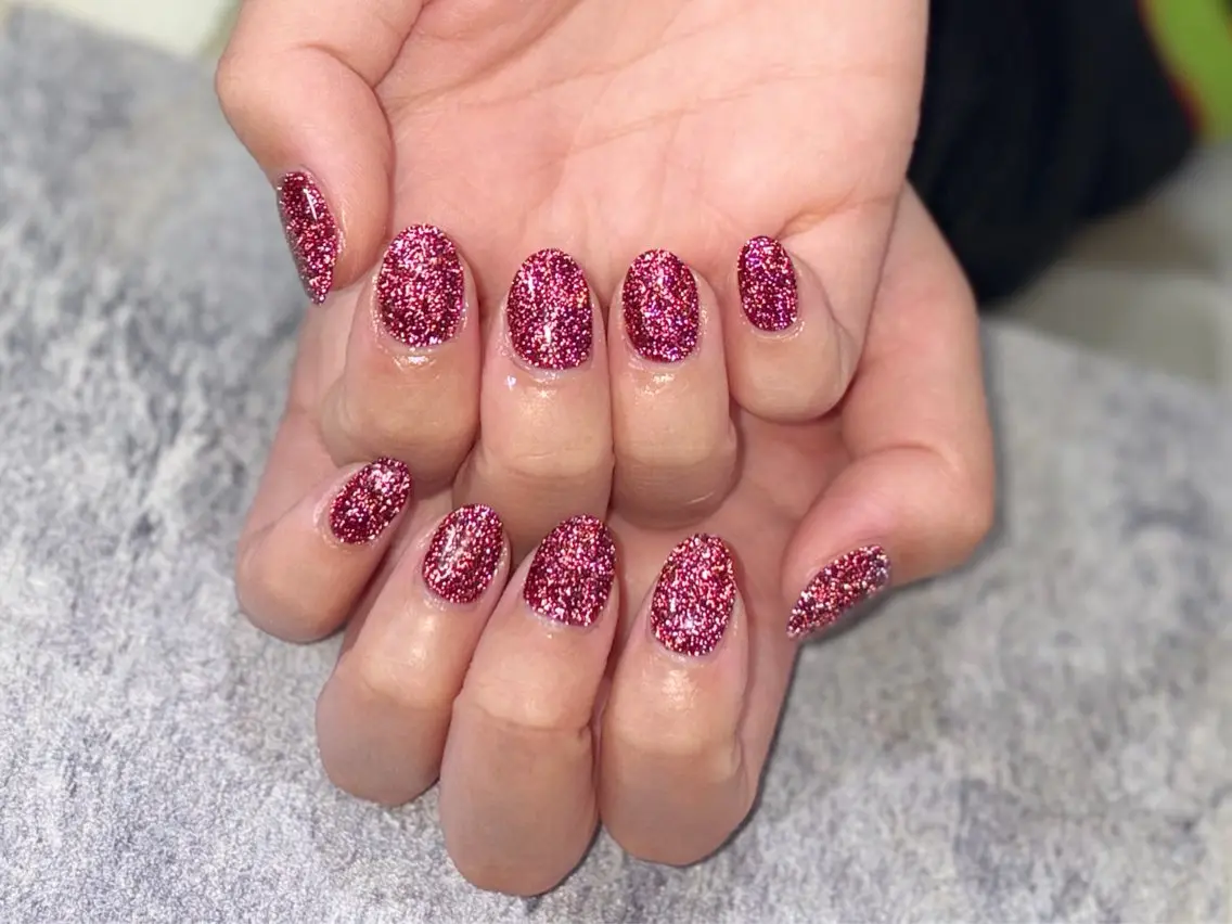 ネイル ボルドー フラッシュネイル ハンドネイル RMS  nail miwakoのネイルデザイン