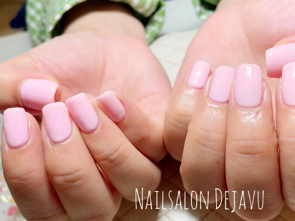 ネイル ピンク ハンドネイル Nail salon Dejavu 🌿のネイルデザイン