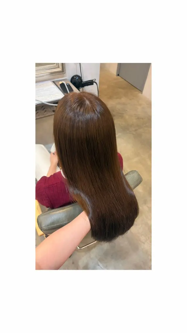ロング カラー ブラウンカラー オリーブブラウン ロング 楓恋🎀ブリーチ・カ ラーモデル募集中🎀のヘアスタイル