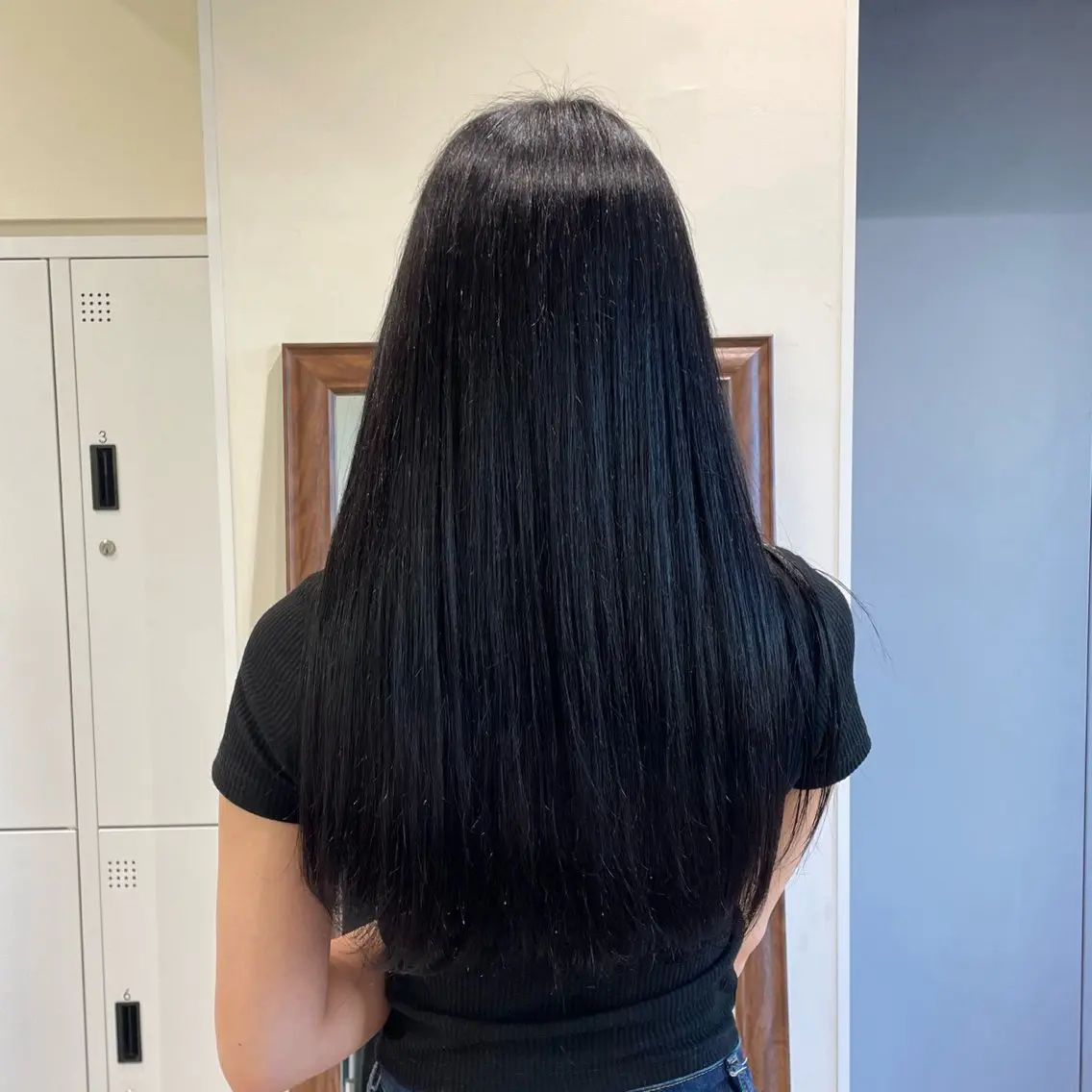 ロング カラー 透明感カラー 垢抜け小顔レイヤー オリーブ/スミレのヘアスタイル