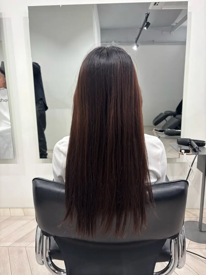 ロング カラー 熊取谷 茉那のヘアスタイル