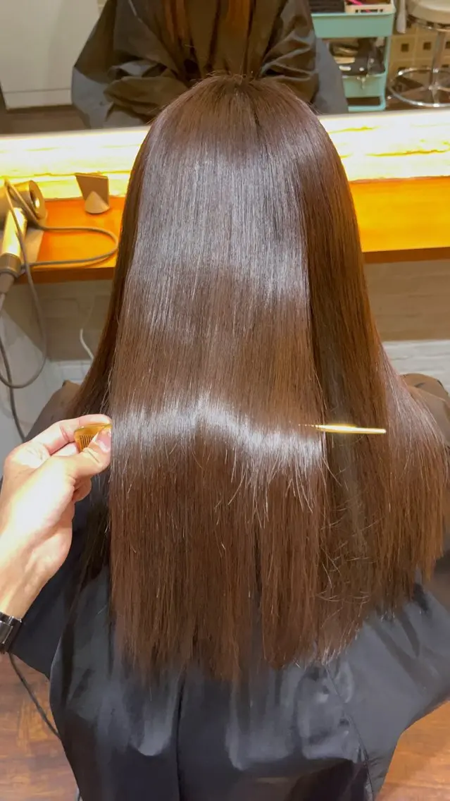 ロング 縮毛矯正 トリートメント CoCooN TAKUMAのヘアスタイル
